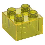 Duplo Brick 2 x 2 (Trans-Yellow)