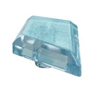 Tile Special 1 x 2 Diamond Plain (Opal Trans-Light Blue)