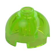 Brick Round 2 x 2 Dome Top, Hollow Stud (Trans-Bright Green)