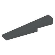 Brick Sloped 1 x 6 x 1 with 1 x 2 x 1/3 Cutout (Dark Bluish Gray)