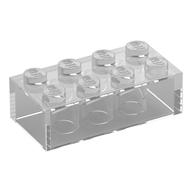 Brick 2 x 4 without Cross Supports [Modern] (Trans-Clear)