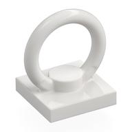 Tile Special 2 x 2 with Ring (White)