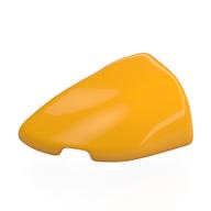 Brick Round, Curved Double 3 x 2 Beveled with Stud Notch Left (Bright Light Orange)
