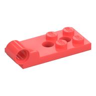 Hinge Plate 2 x 4 with Pin Hole with 2 Holes - Bottom (Coral)