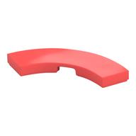 Tile 3 x 3 Curved, Macaroni (Coral)