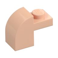 Brick Curved 1 x 2 x 1 1/3 with Curved Top (Light Nougat)