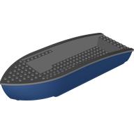 Boat 10 x 34 x 5 1/3 with Dark Bluish Grey Deck [Complete Assembly] (Dark Blue)