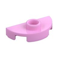 Plate Special Round 1 x 2 Half Circle with Stud (Jumper) (Bright Pink)