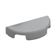 Tile Round 1 x 2 Half Circle (Light Bluish Gray)