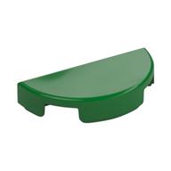 Tile Round 1 x 2 Half Circle (Green)