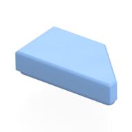 Tile 1 x 2 with Stud Notch Left (Bright Light Blue)