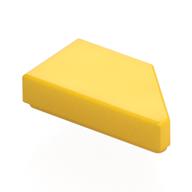 Tile 1 x 2 with Stud Notch Left (Yellow)