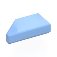 Tile 1 x 2 with Stud Notch Right (Bright Light Blue)