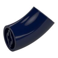 Brick Round 2 x 2 D. Tube with 45° Elbow and Axle Holes (Crossholes) at Each End [LONG] (Dark Blue)