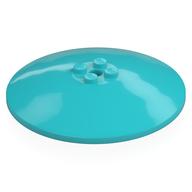 Dish 8 x 8 Inverted [Radar], Solid Studs, Squared Anti-stud Underside (Medium Azure)