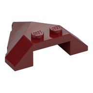 Brick Wedged, Sloped 4 x 4 Pointed (Dark Red)