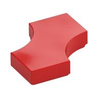 Tile Special 2 x 2 with 2 Quarter Round Cutouts (Red)