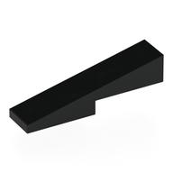 Brick Sloped 1 x 4 with 1 x 2 Cutout (Black)