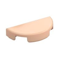 Tile Round 1 x 2 Half Circle (Light Nougat)