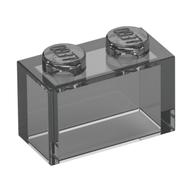 Brick 1 x 2 without Bottom Tube (Trans-Black)