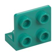 Bracket 1 x 2 - 2 x 2 Inverted (Dark Turquoise)