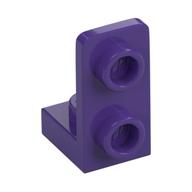 Bracket 1 x 1 - 1 x 2 Inverted (Dark Purple)
