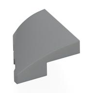 Brick Wedged, Curved 2 x 2 with Stud Notch Right (Light Bluish Gray)