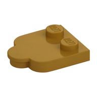 Plate Special 2 x 3 with Cloud Edge (Pearl Gold)