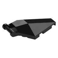 Windscreen 6 x 4 x 1 Hexagonal with Handle (Black)