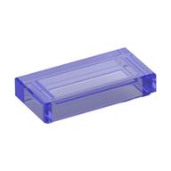 Tile 1 x 2 with Groove (Trans-Purple)