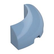Brick Round Corner 3 x 3 x 1 No Studs (Sand Blue)