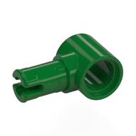 Technic Pin Connector Hub with 1 Pin with Friction Ridges Lengthwise [Centered Friction Ridge] (Green)