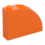 Brick Curved 1 x 4 x 2 2/3 (Orange)