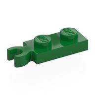 Plate Special 1 x 2 with Clip Vertical on End (Green)