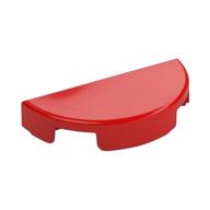 Tile Round 1 x 2 Half Circle (Red)
