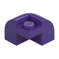 Brick Round, Curved 2 x 2 x 1 1/3, Corner (Dark Purple)