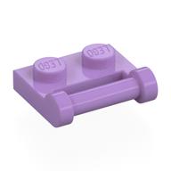 Plate Special 1 x 2 [Side Handle Closed Ends] (Medium Lavender)