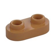 Plate Special 1 x 2 Rounded with 2 Open Studs (Medium Nougat)
