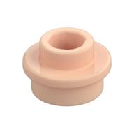 Plate Round 1 x 1 with Open Stud (Light Nougat)