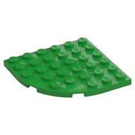 Plate Round Corner 6 x 6 (Bright Green)