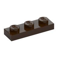 Plate 1 x 3 (Dark Brown)