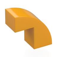 Brick Curved 1 x 2 x 1 2/3 with 1 Cutout (Bright Light Orange)