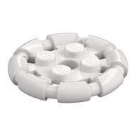 Plate Special 2 x 2 with Bar Frame Round (White)