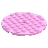 Plate Round 8 x 8 (Bright Pink)