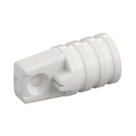 Hinge Cylinder 1 x 2 Locking with 1 Finger and Axle Hole On Ends [No Side Slots] (White)