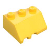 Brick Wedged, Sloped 45° 3 x 3 Right (Yellow)