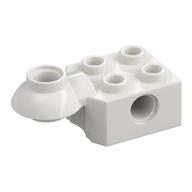 Technic Brick Special 2 x 2 with Pin Hole, Rotation Joint Ball Half [Horizontal Top] (White)