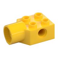 Technic Brick Special 2 x 2 with Pin Hole, Rotation Joint Socket (Yellow)