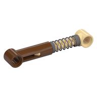 Technic Shock Absorber 6.5L with Hard Spring, Tight Coils at End, Tan Rod [Complete Assembly] (Reddish Brown)