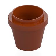 Flower Pot 2 x 2x 1 2/3 (Dark Orange)
